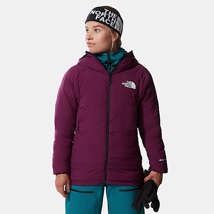 Womens L3 5050 Hooded Down Jacket TNF Pamplona Purple HERO