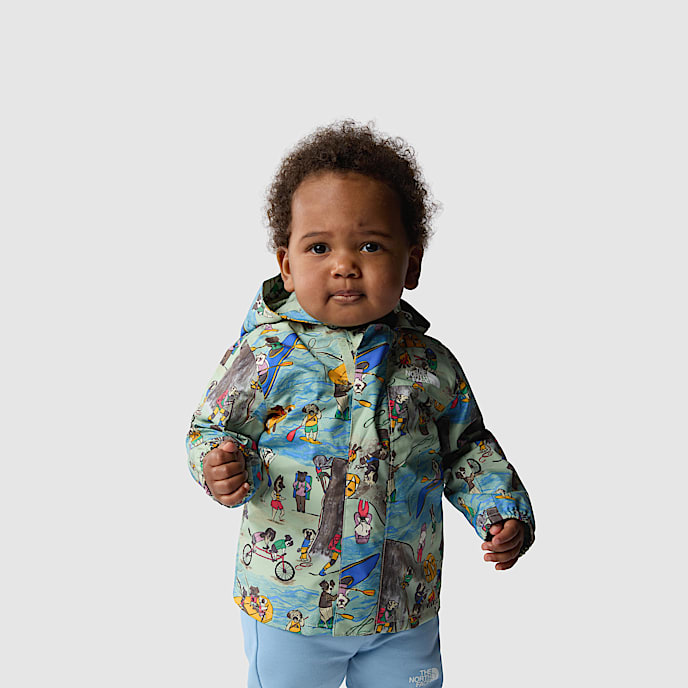 Baby Antora Rain Jacket TNF Misty Sage TNF Design Dogs Print HERO