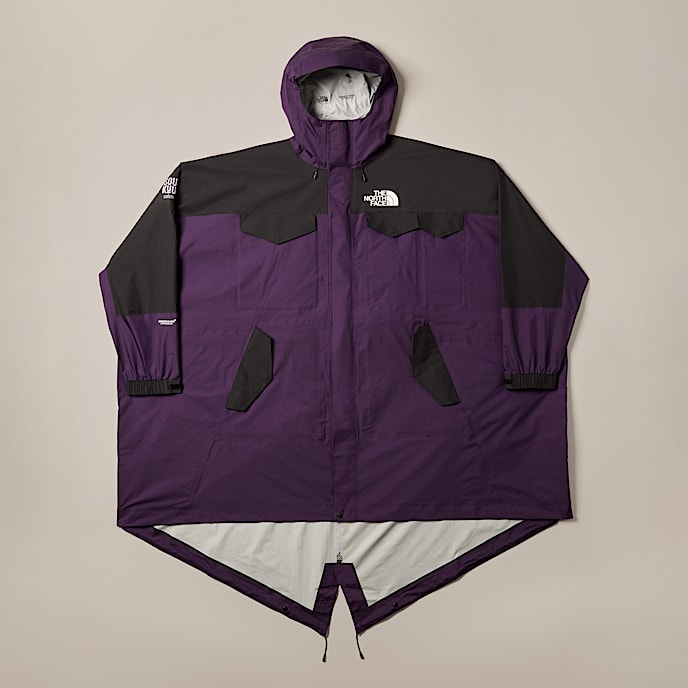 Inpakbare The North Face X UNDERCOVER SOUKUUshellparka met fishtail voor wandelen TNF Purple PennantTNF Black HERO