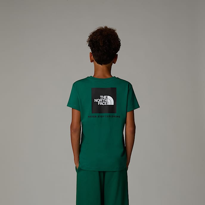 NSE Box TShirt Boy TNF Evergreen HERO