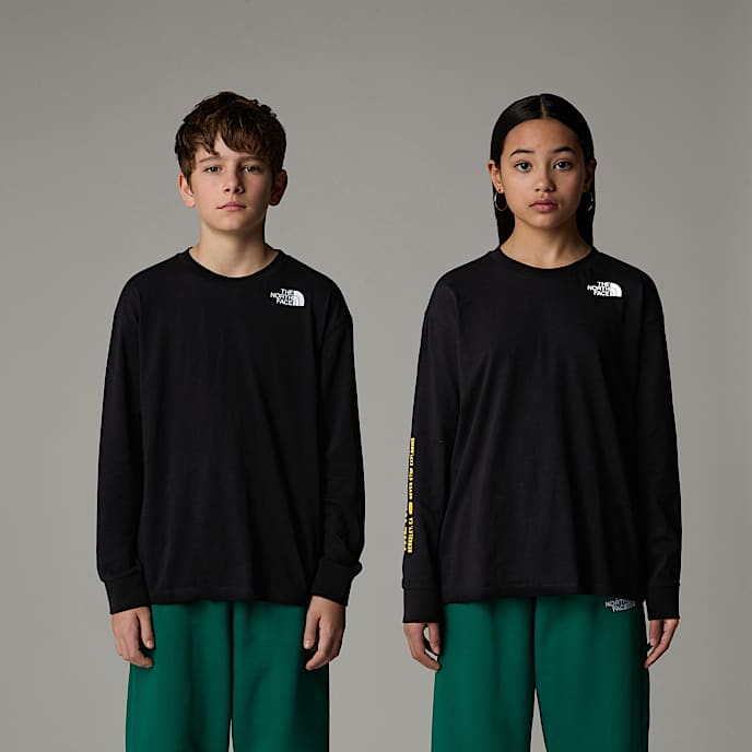 Varsity Graphic Oversized LongSleeve TShirt Junior TNF TNF Black HERO