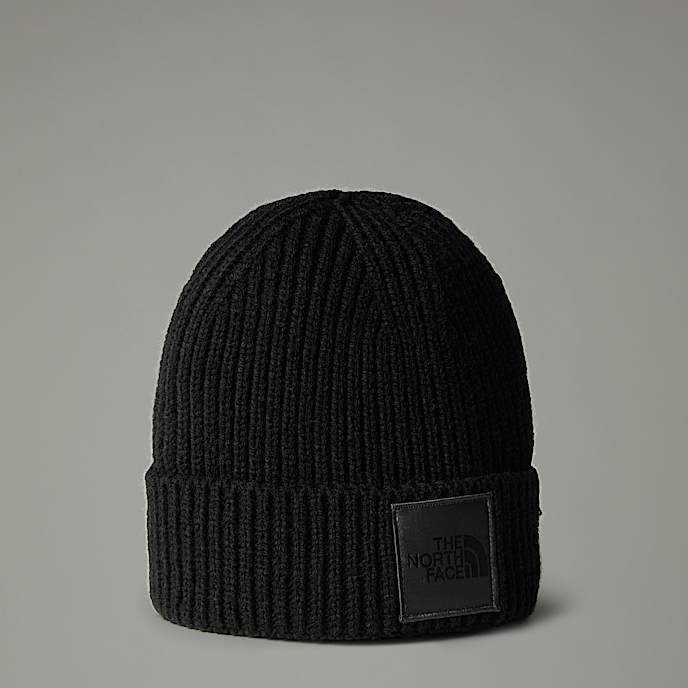 Berretto con risvolto e logo box TNF - 1