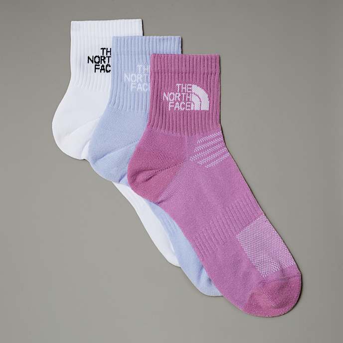Multi Sport gepolsterte 14lange Socken TNF TNF WhitePurple MintVibrant Verbena HERO