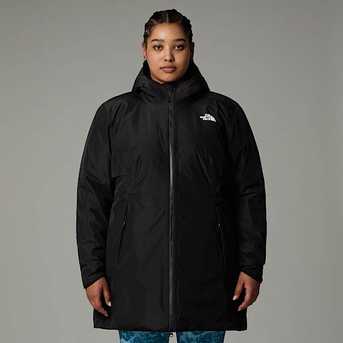 Plus Size Hikestellergesoleerde parka voor dames TNF TNF BlackNPF HERO