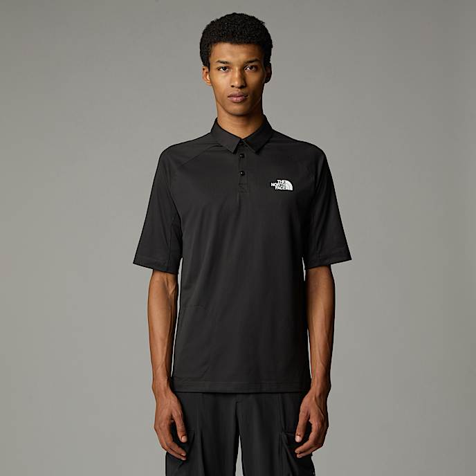 LIGHTRANGE Packable Polo Shirt M TNF TNF Black HERO