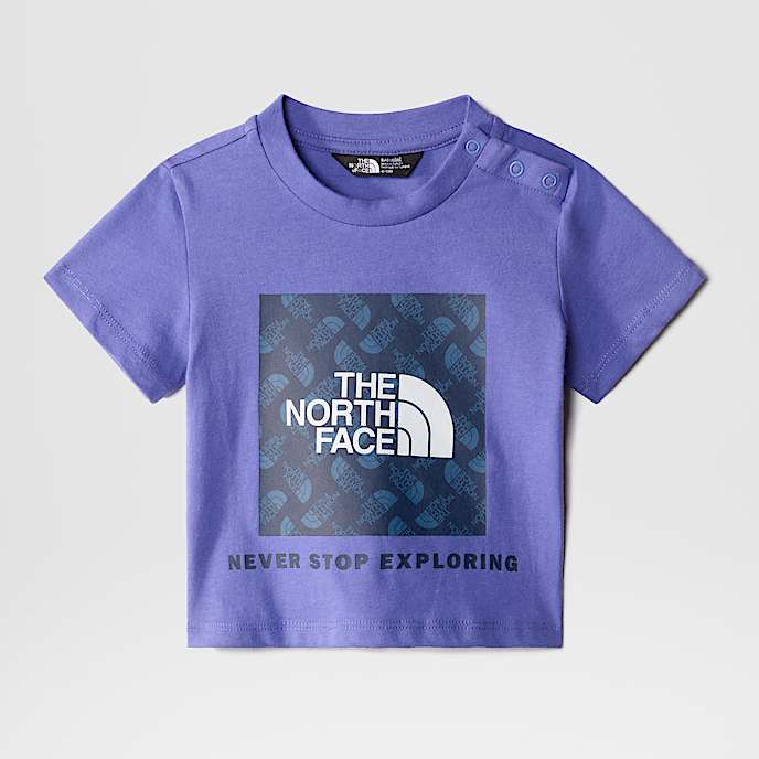 Box Infill Printed TShirt Baby TNF Dopamine Blue HERO