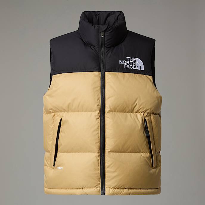 1996 Retro Nuptse Gilet Junior TNF Khaki Stone HERO