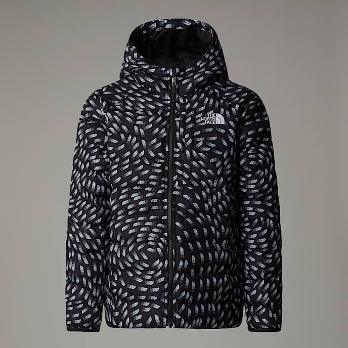 Girls Reversible Perrito Jacket TNF TNF Black Vector Field Print HERO