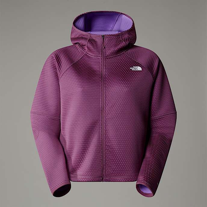 Vertical Thermaljas met capuchon en met volledige rits voor dames TNF Midnight Mauve HERO