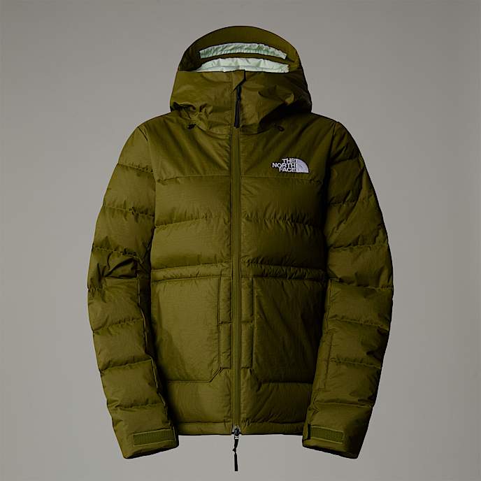 Womens First Turn Down Jacket TNF Forest Olive HERO
