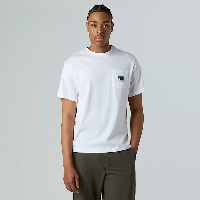 Mountain Logo Relaxed Pocket TShirt M TNF TNF White HERO