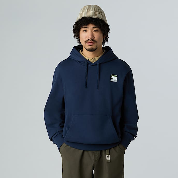 Mountain Logo Relaxed Hoodie M TNF Summit Navy HERO
