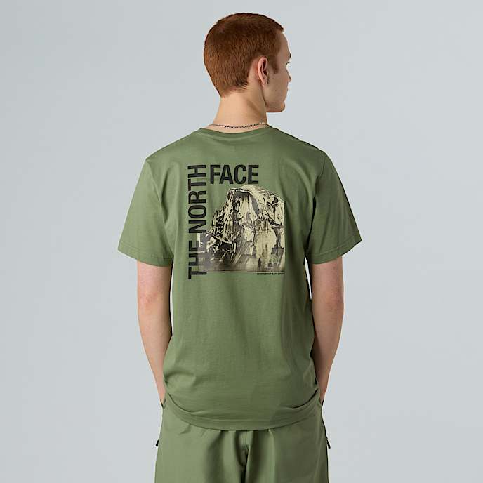 Tshirt Half Dome Photo da uomo TNF Bark Mist HERO