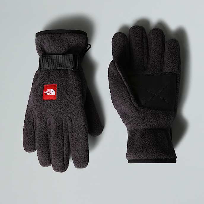 Red Box Fleece Gloves - 1