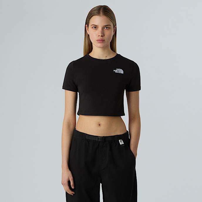 Tshirt corta in vita da donna TNF TNF Black HERO