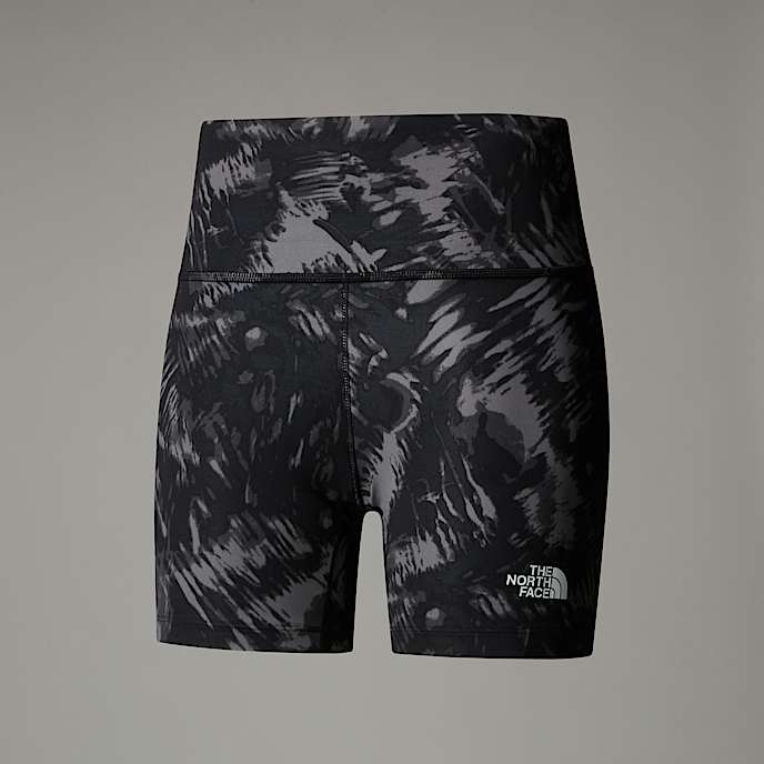 Mallas cortas estampadas Flex para mujer 1270 cm TNF TNF Black Waterfall Print HERO