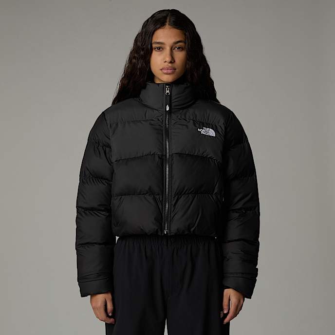 Cropped Saikuru Jacket W TNF TNF BlackAsphalt Grey HERO