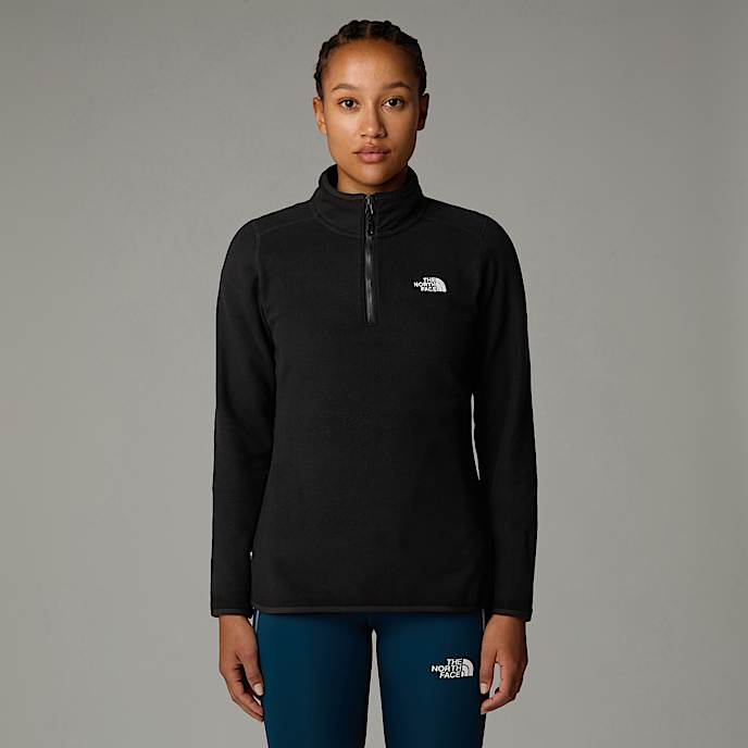 Flísová mikina s krátkým zipem 100 Glacier pro dámy - 1