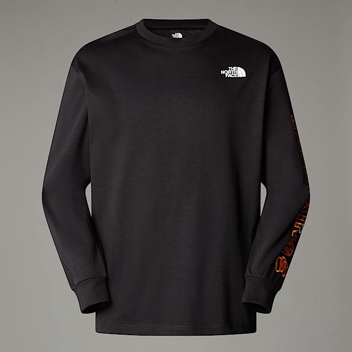 NSE Unisex LangarmTShirt in Oversize TNF TNF Black HERO