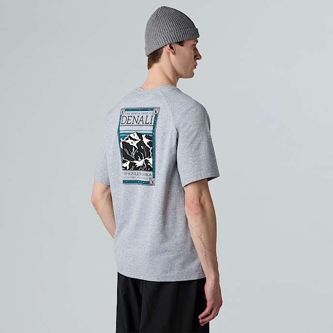 North Faces TShirt M TNF TNF Light Grey Heather HERO