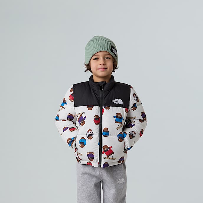 Giacca 1996 Retro Nuptse Printed da bambini TNF TNF White  Nuptse Bear Print HERO