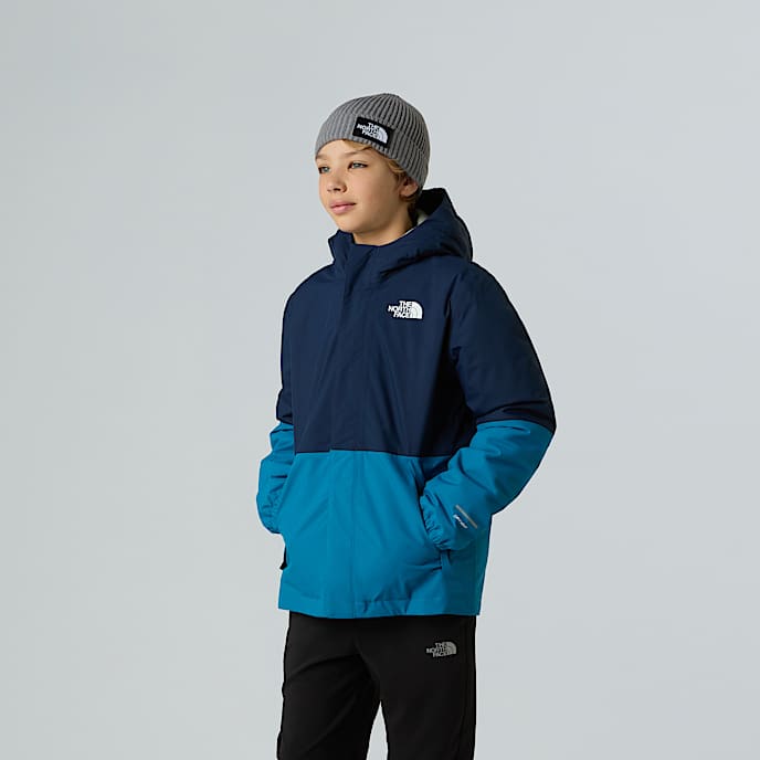 Warm Antora Rain Jacket Boy TNF Summit NavyDusk Blue HERO