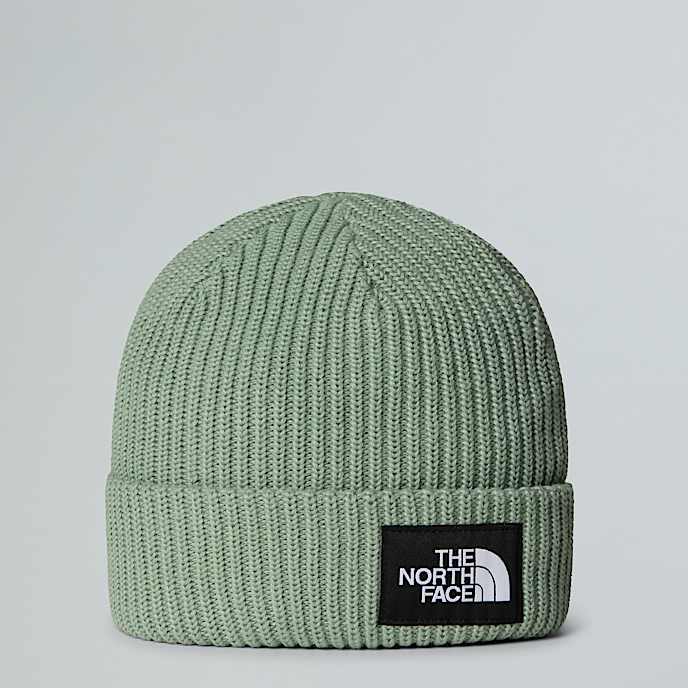 Kids Salty Lined Beanie TNF Slate Moss HERO