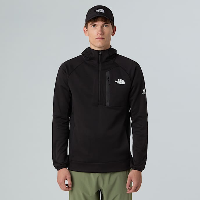 Mountain Athletics Fleece-Kapuzenjacke mit 1/4-langem RV für Herren - 1