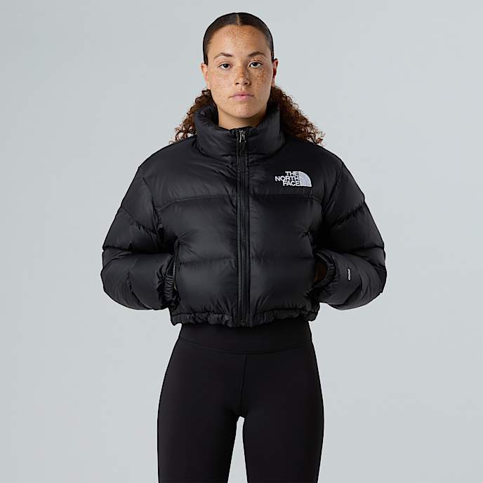 Nuptse Short Jacket W TNF TNF BlackTNF BlackRecycled Down HERO