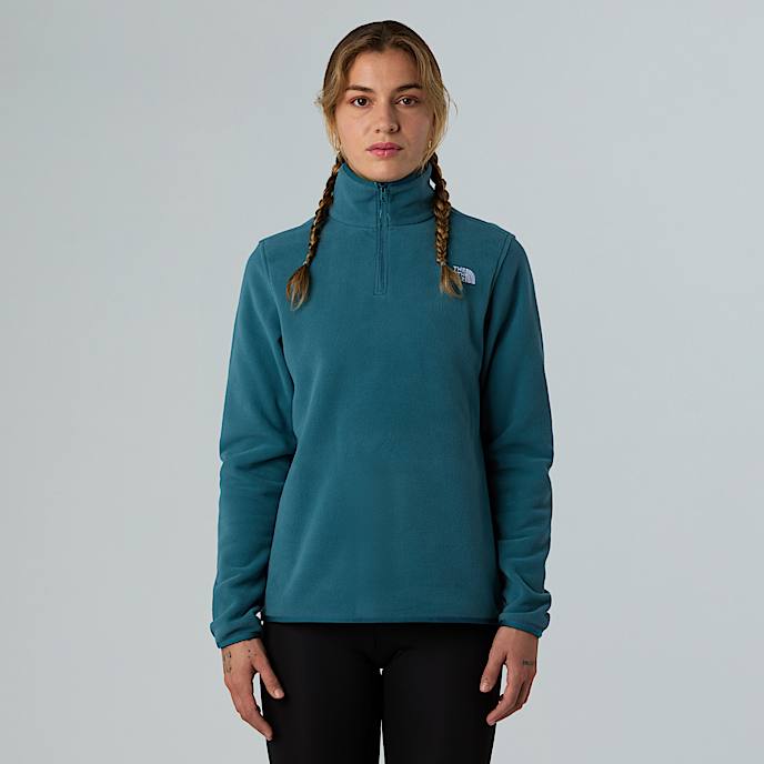 Camisola polar com fecho de correr de 1/4 Glacier para mulher - 1