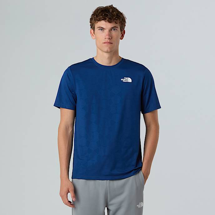247 Embossed TShirt M TNF Estate Blue Tent Model Print HERO