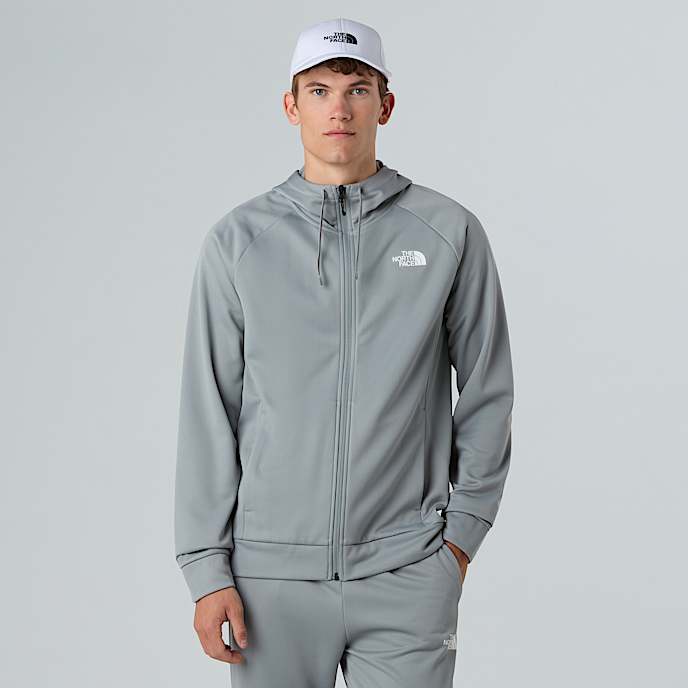 Giacca Reaxion 20 con cappuccio e cerniera integrale da uomo TNF Monument Grey Dark Heather HERO