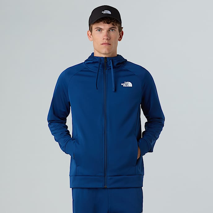 Giacca Reaxion 20 con cappuccio e cerniera integrale da uomo TNF Estate Blue Dark Heather HERO