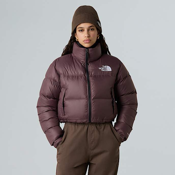 Nuptse Short Jacket W TNF Tawny Quartz HERO