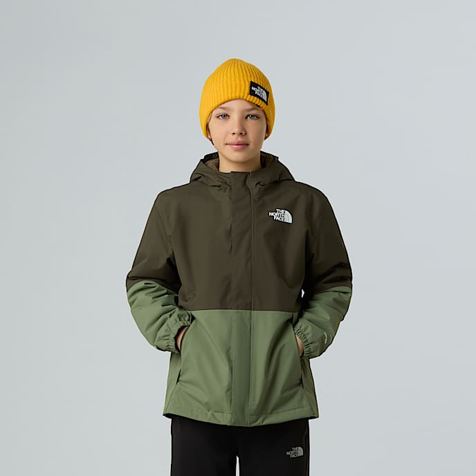 Warm Antora Rain Jacket Boy TNF New Taupe GreenBark Mist HERO