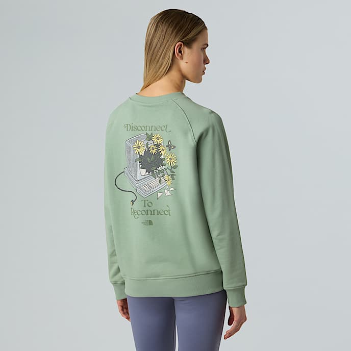 Felpa Connect Relaxed Graphic da donna TNF Slate Moss HERO