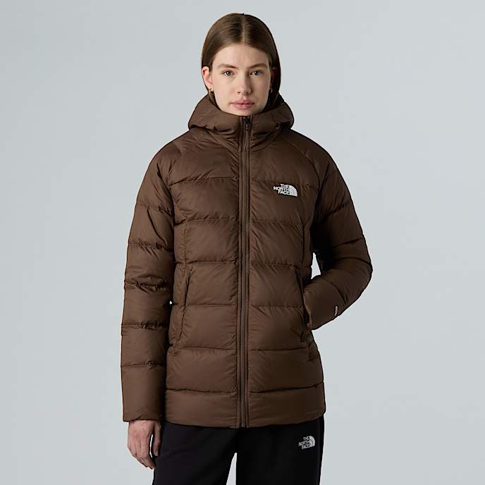 Parka in piumino Hyalite con cappuccio da donna TNF Smokey Brown HERO
