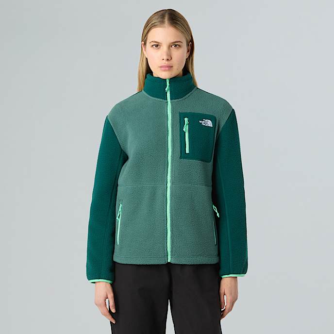Giacca in pile Yumiori con cerniera integrale da donna TNF Pine ForestHunter GreenSpring Bud HERO