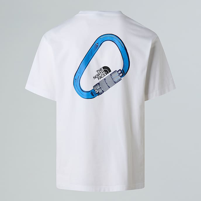 Explore Carabiner Relaxed TShirt Unisex TNF TNF White HERO