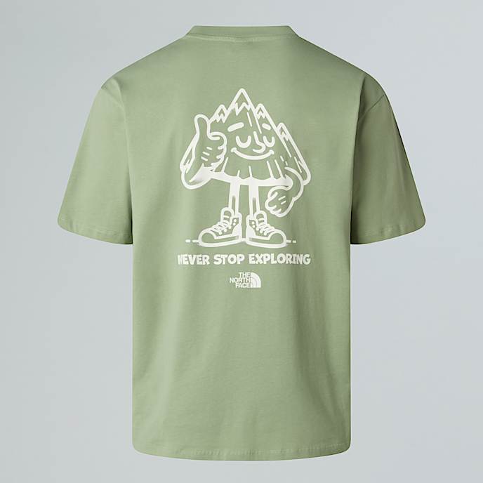 Mountain Fun Oversized TShirt Unisex TNF Slate Moss HERO
