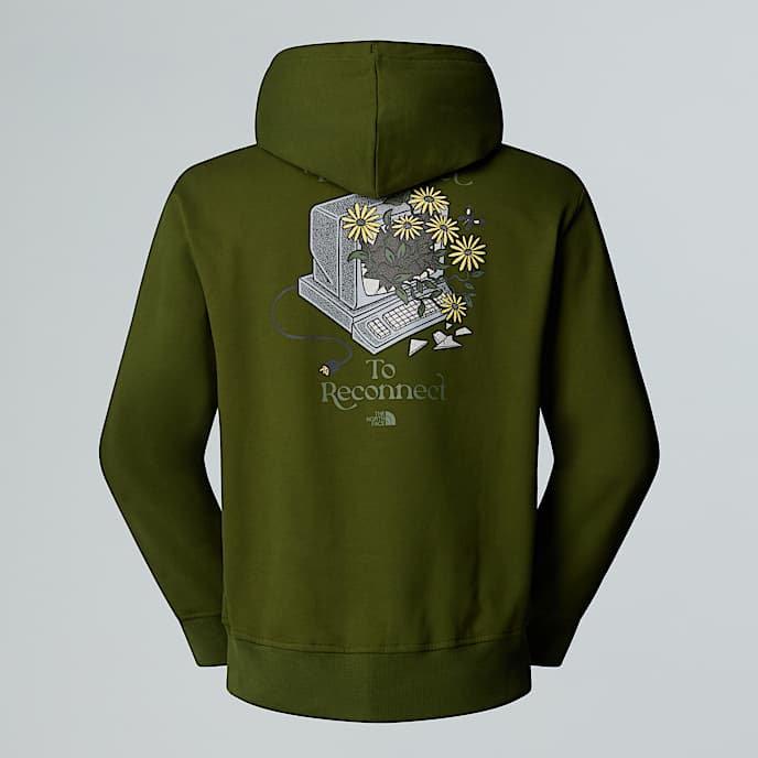 Felpa con cappuccio Connect Relaxed Graphic unisex TNF Woodland Green HERO