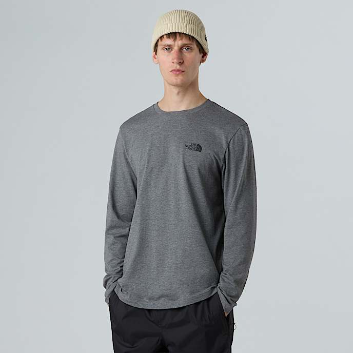 Męski T-shirt z długim rękawem Simple Dome - 1