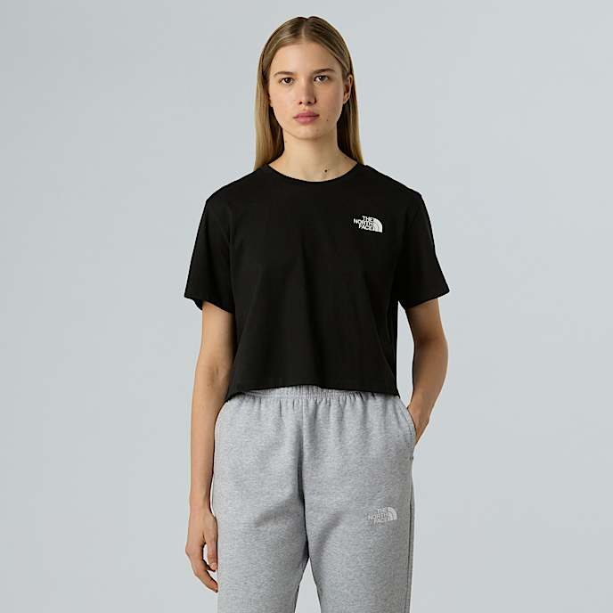 Cropped Simple Dome TShirt W TNF TNF Black HERO