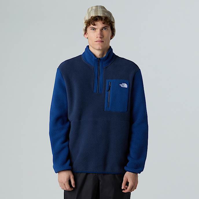 Giacca in pile Yumiori con cerniera a 14 da uomo TNF Summit NavyEstate BlueSummit Navy HERO