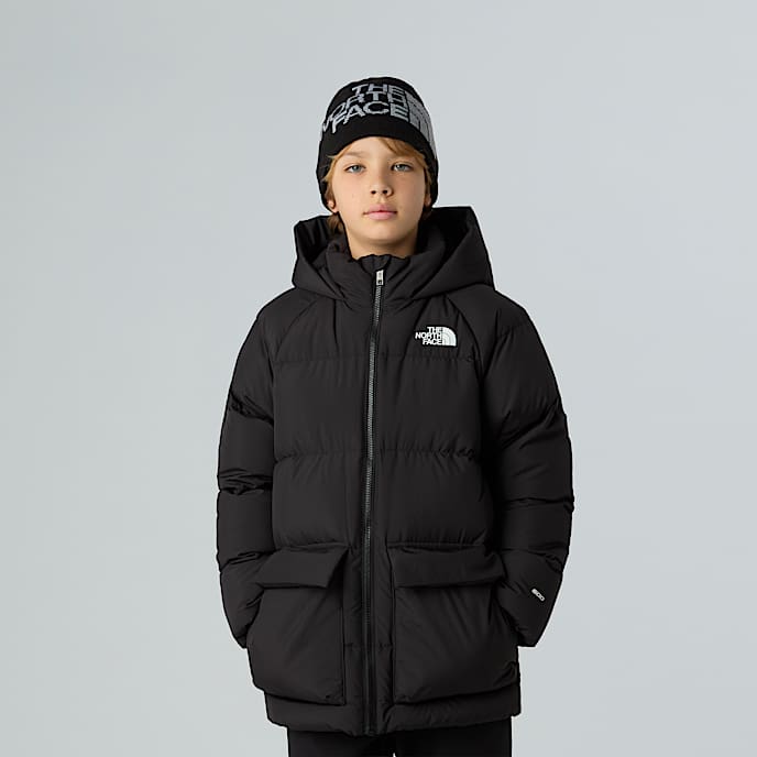 North Down FleeceLined Short Parka Junior TNF TNF Black HERO