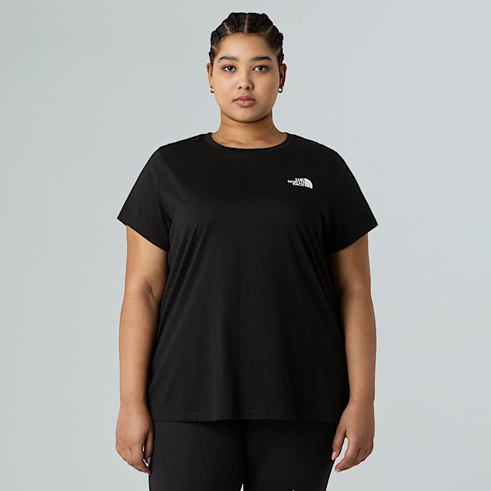 Plus Size Simple DomeTshirt voor dames TNF TNF Black HERO