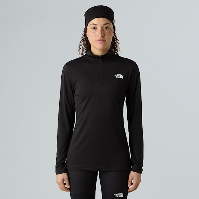 Flex Slim Langarm-Top mit 1/4-langem RV für Damen - 1