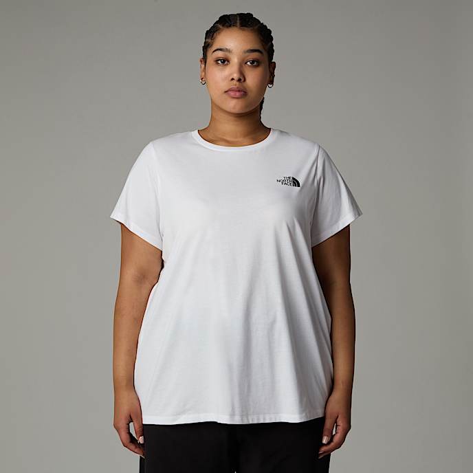 Plus Size Simple DomeTshirt voor dames TNF TNF White HERO