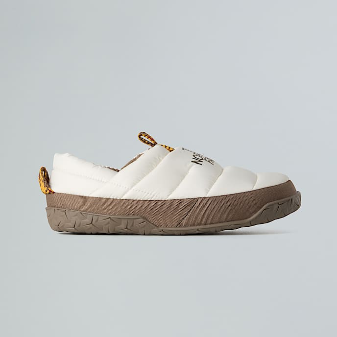 Womens Nuptse Winter Mules TNF White DuneMocha Brown HERO
