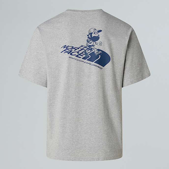 Tshirt Run Graphic Relaxed unisex TNF TNF Light Grey Heather HERO